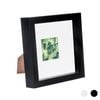 Nicola Spring 6 X 6 3d Shadow Box Photo Frame - Craft Display Picture Frame With 2 X 2 Mount - Glass Aperture - Black