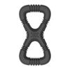 Gladiator Large Black Tug Rubber Dog Toy