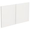 Kaboodle 900mm Gloss White Modern Medium Rangehood Doors - 2 Pack