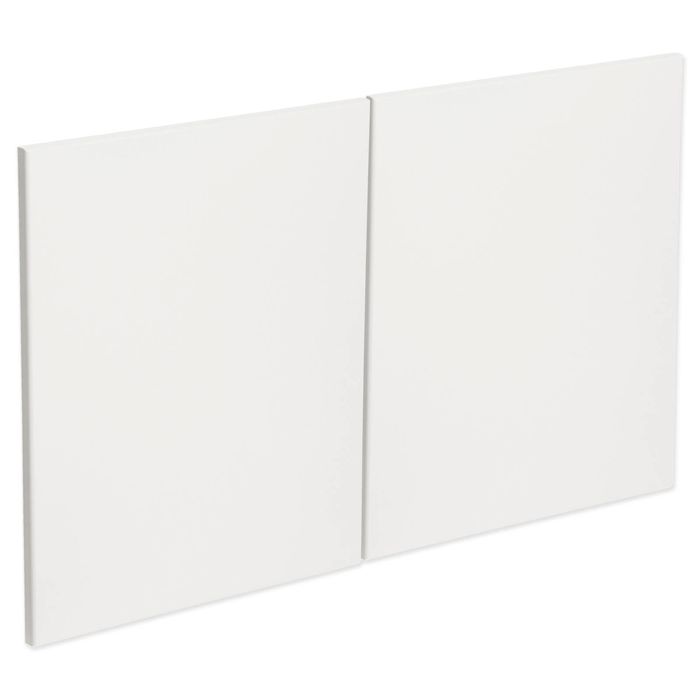 Kaboodle 900mm Gloss White Modern Medium Rangehood Doors - 2 Pack