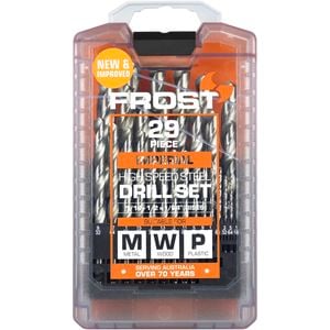 Frost 29 Piece HSS Imperial Jobber Drill Set