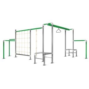 Lifespan Kids Junior Jungle Monsoon - Flying Fox with Climbing Net & Rope