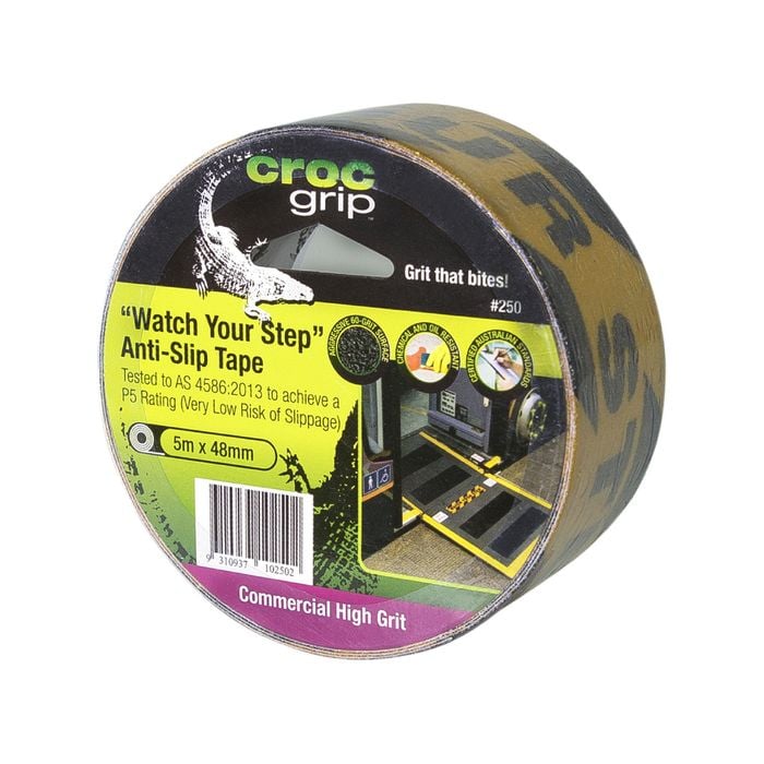 Croc Grip 48mm x 5m 'Watch Your Step' Anti-Slip Tape