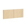 Kaboodle 950mm Honey Oak Modern Overhead Doors - 2 Pack