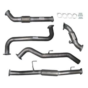 Ignite Exhausts Turbo Back For Nissan D40 Navara 2.5l Manual 3" Cat & Hotdog Raw Aluminised Steel