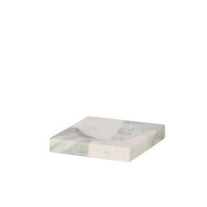 Amalfi Sachi Check Dish White & Onyx 15.2x15.2x2.5cm