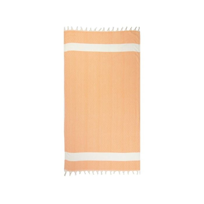 Orange Turkish Beach Towel - 100cm x 160cm