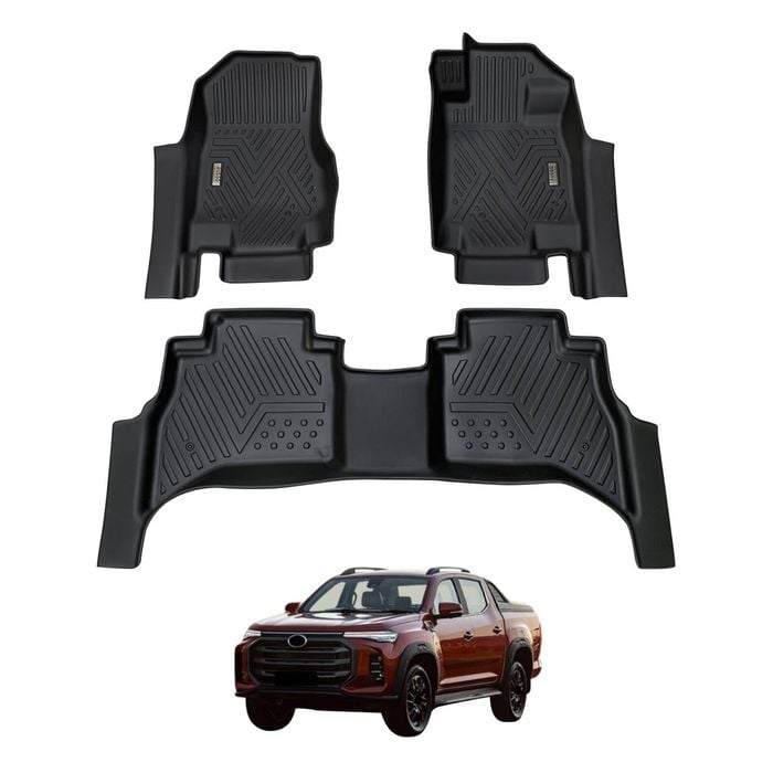 AUSGO Car Floor Mats for LDV T60 Auto Transmission 2022-Onwards All-Weather Floor Liners