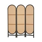 Artiss 3 Panel Room Divider Screen Brown