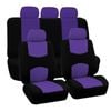 Catzon Car Seat Covers Full Set Universal Fit Interior Accessories For Truck Van Suv-purple