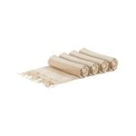 Nicola Spring Turkish Cotton Children's Towels - 100cm - Beige Stripe - Pack Of 4