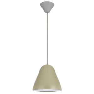 Telbix Hanami Modern Pendant Hanging Lamp Light Metal Plastic Green Grey Satin