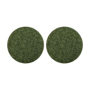 2pk Glomesh Regular Speed Scrubbing Heavy Duty Machine Floor Pad Green 450mm