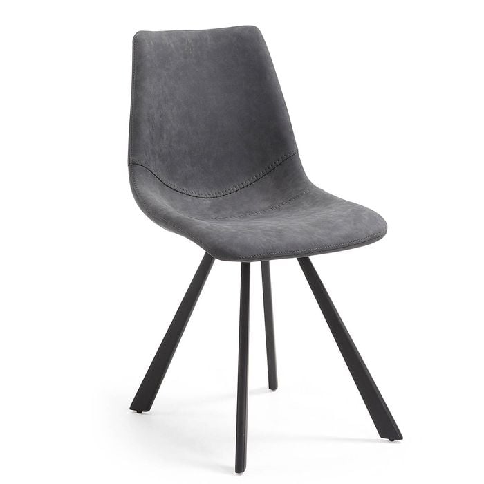 Alve chair grey synthetic leather