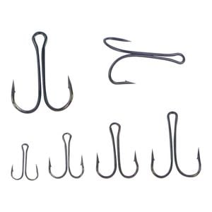 Swimerz Double Hook, Size 1, Black Nickel, 10 Pack