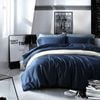 CottonMore 100% Cotton 650TC Sateen NavyBlue Quilt Cover Set - King