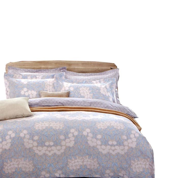 Bloomington 250TC Florence Cotton Reversible Quilt Cover Set Queen
