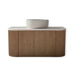 Rick McLean's Bathware 900mm Fluted Oak Vanity Unit