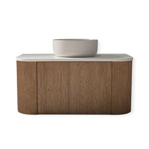 Rick McLean's Bathware 900mm Fluted Oak Vanity Unit