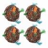 4PK Nature Island Gnaw & Chew Loco Ball Rabbit/Guinea Pig Pet Activity Toy Natural