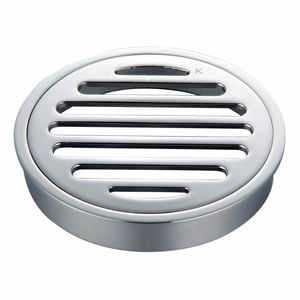 Kinetic 100mm Chrome Plated Round Floor Grate
