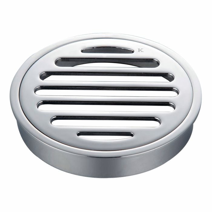 Kinetic 100mm Chrome Plated Round Floor Grate
