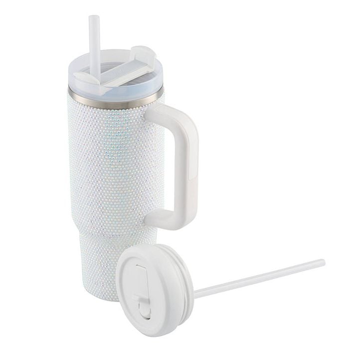 Avanti Luxe Hydroquench Insulated Tumbler With Two Lids - White