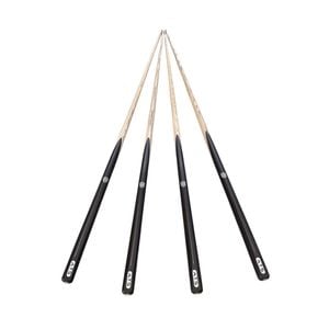 Ats Pioneer Black 57 Inch 1pc Cue American Ash Shaft With Aluminum Logo Embedded- 4 Pack