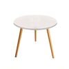 SOGA 60x60 White Side Table