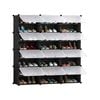 SOGA 8 Tier 3 Column Shoe Rack Organizer Storage Stackable