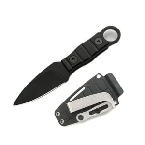 Camping Mini Straight Knife Black