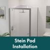 Shower Stein Pod Installation