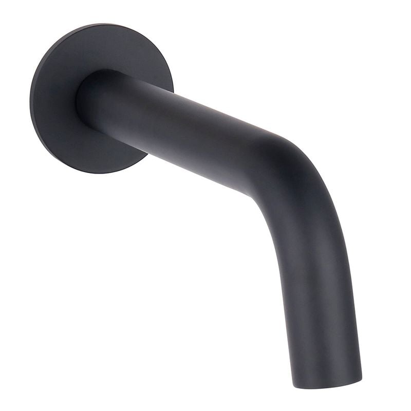Matte Black Resonance Curved Bath Spout