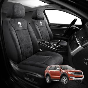 Australian Goose Edition Front Seat Covers for Ford Everest 2015 - 2021 (UA) - Suede, Universal Fit - Black