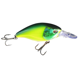 Profishent Chainsaw 80mm Mid Run Crankbait Hard Body Fishing Lure Green Chartreuse Orange
