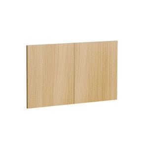 Kaboodle 800mm Oak Latte Modern Farmhouse Sink Doors - 2 Pack