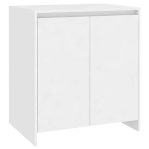vidaXL Sideboard White Engineered Wood Side Cabinet Storage Home Organiser
