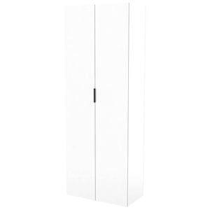 Lugna 2048 x 750 x 380mm White 5 Shelf Double Door Cabinet - White