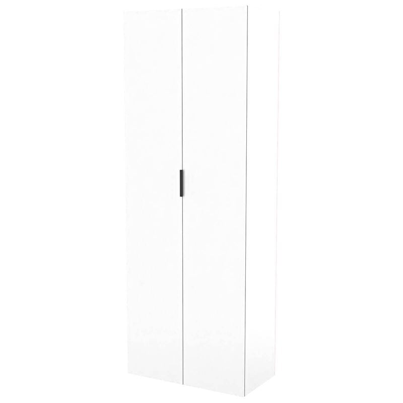 Lugna 2048 x 750 x 380mm White 5 Shelf Double Door Cabinet - White