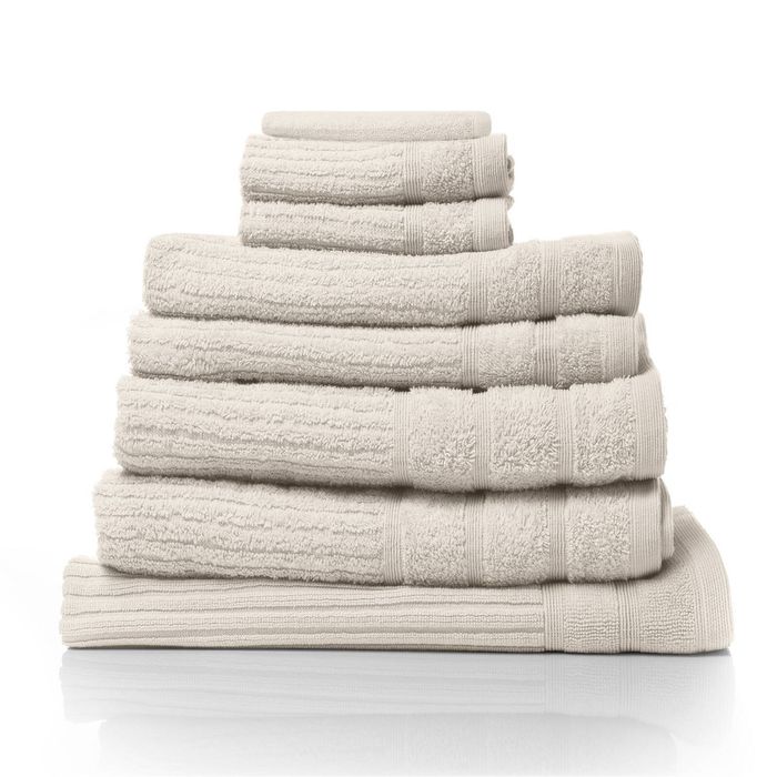 Royal Comfort Eden 600GSM Luxury Bath Towels Set Beige 8 Piece