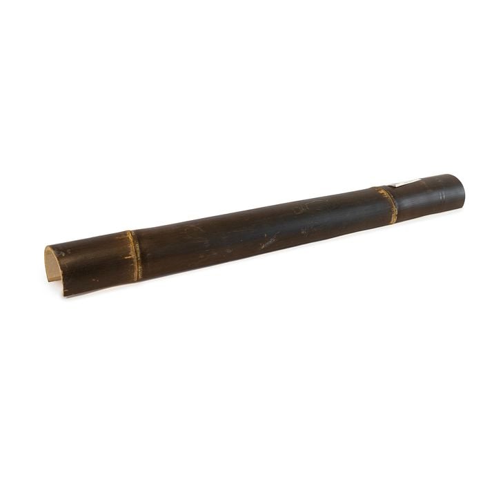 Lattice Makers 900 x 80mm Black Bamboo Screen Capping - Black