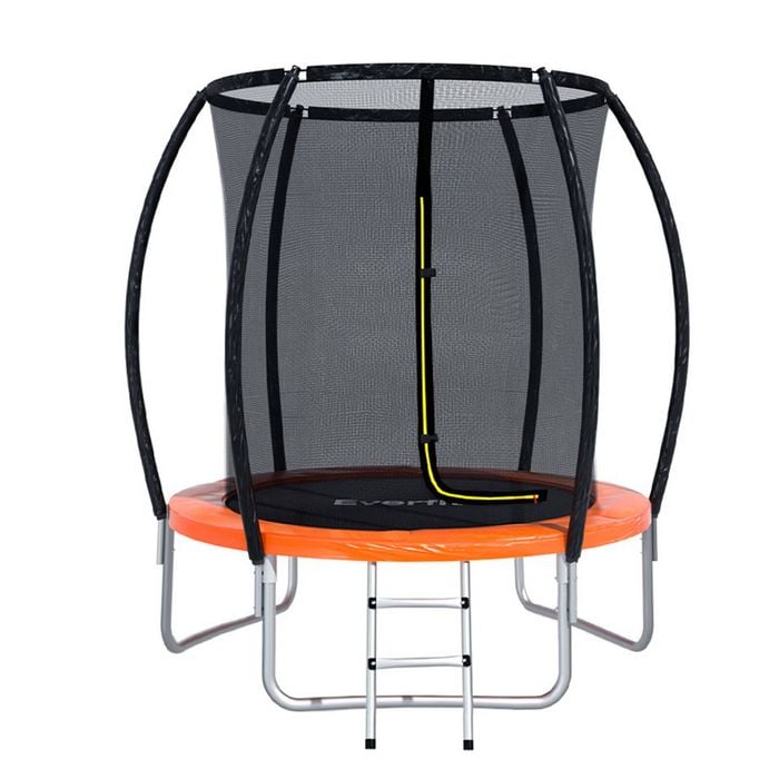 Everfit 6ft Kids Round Trampoline Orange
