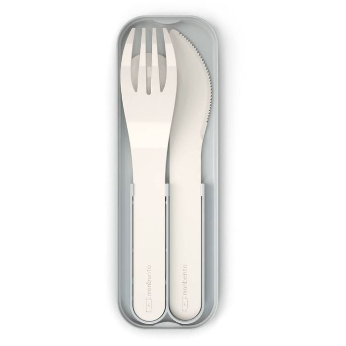 Monbento Mb Pocket Plastic Cutlery Set - Colour Natural