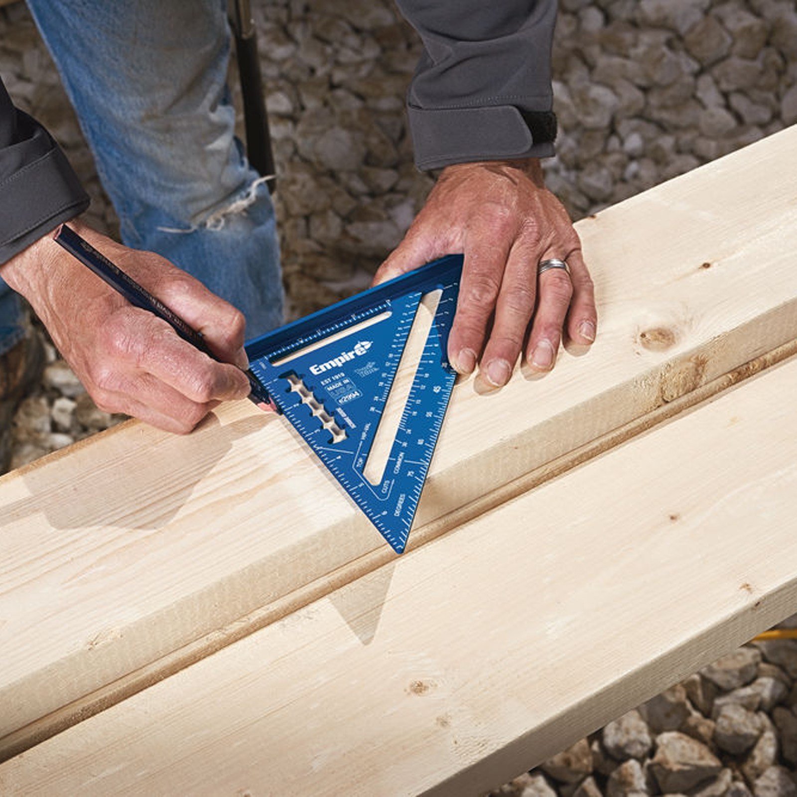 Empire 180mm Laser Etcher Rafter Square True Blue Bunnings Australia