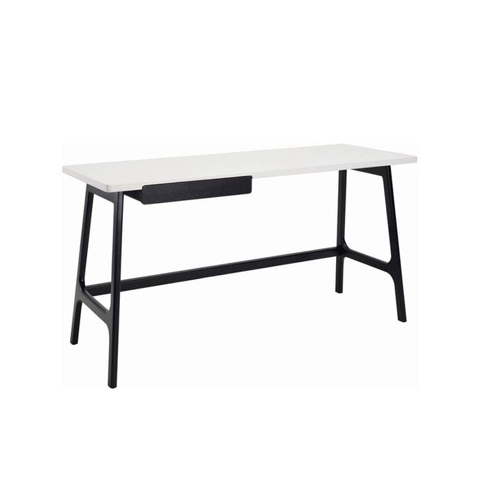 Modern Furniture MOREY Study Desk 140x50cm - White & Black