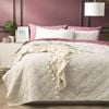 Renee Taylor Single/Double Attwood Cotton Quilted Coverlet Set Dove