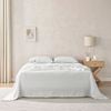 Natural Home 100% European Flax Linen Sheet Set Dove Grey Single Bed