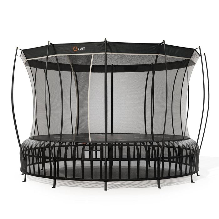 VULY Thunder 2 Pro Extra Large 16ft Springless Trampoline with Enclosure - Round Kids Trampolines Bundle With Shade Cover Pro