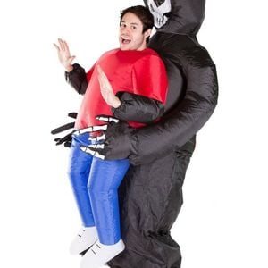 Inflatable Halloween Carry Me Grim Reaper Costume - One Size