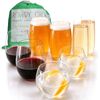 Rowdy Crowd Couples Pack Set of 8 - Unbreakable Tritan Plastic Dishwasher Safe Drinkware